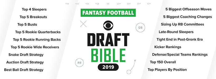 Download SportsLine's 2019 Fantasy football draft bible 