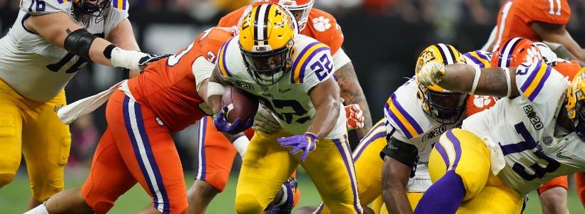 <p>clyde edwards helaire lsu</p>