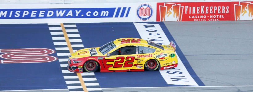 Joey Logano NASCAR Michigan International Speedway