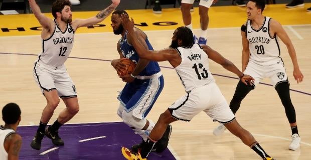 <p>lakers nets</p>