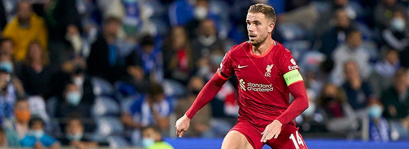 <p>Jordan Henderson - Liverpool at FC Porto, September 28, 2021</p>