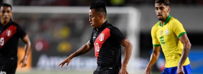 <p>Christian Cueva, Peru soccer</p>