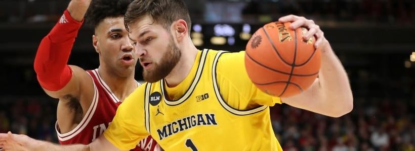 <p>Hunter Dickinson, Michigan basketball</p>