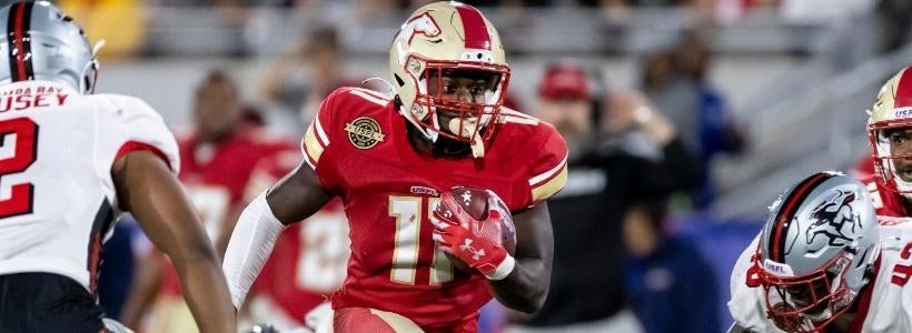 <p>CJ Marable, USFL Birmingham Stallions RB</p>