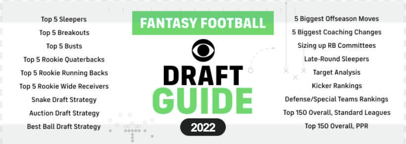 SportsLine's 2022 Fantasy Football Draft Bible: Rankings, sleepers