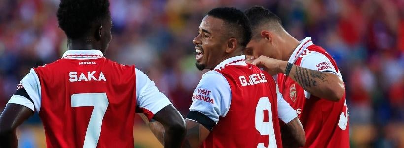 <p>Gabriel Jesus and Bukayo Saka, Arsenal</p>