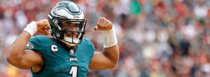 Jalen Hurts, unbeaten Eagles now odds-on favorites to win NFC, have NFL-high win total of 12.5