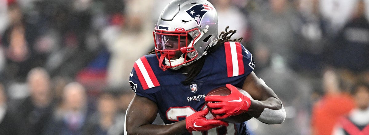 <p>Rhamondre Stevenson, New England Patriots</p>