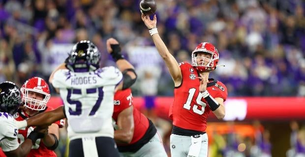 2023-24 College Football Playoff title odds: Georgia favored for historic threepeat, taking heavy early action with Carson Beck likely new quarterback