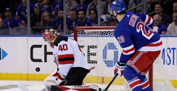 Rangers vs. Devils NHL playoff Game 7 odds, props: Chris Kreider can set postseason record with another goal and victory