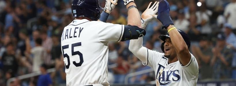 <p>Luke Raley and Wander Franco, Tampa Bay Rays</p>