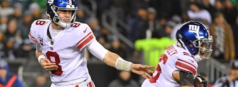 <p>Daniel Jones and Saquon Barkley, Giants</p>