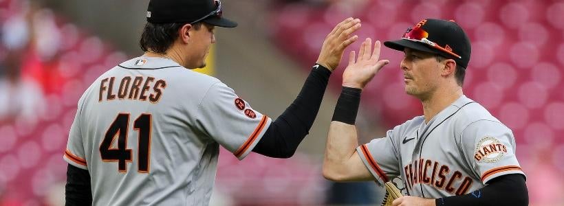 <p>Wilmer Flores and Mike Yastrzemski, San Francisco Giants</p>