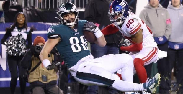 Eagles' Dallas Goedert 2023 NFL props: Longshot odds for historic 1,000-yard receiving trio with A.J. Brown, DeVonta Smith