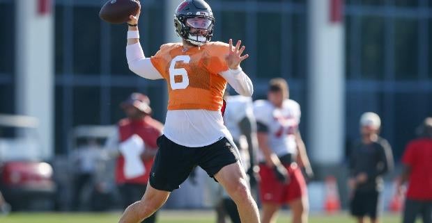 Buccaneers' Baker Mayfield 2023 NFL season props, odds: Former top overall pick beats out Kyle Trask as Week 1 starter, will make history vs. Vikings