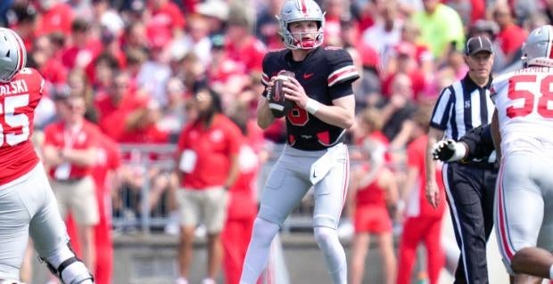 No. 3 Ohio State vs. Indiana Big Ten football on CBS odds: Kyle McCord to start at quarterback, gets Heisman Trophy boost