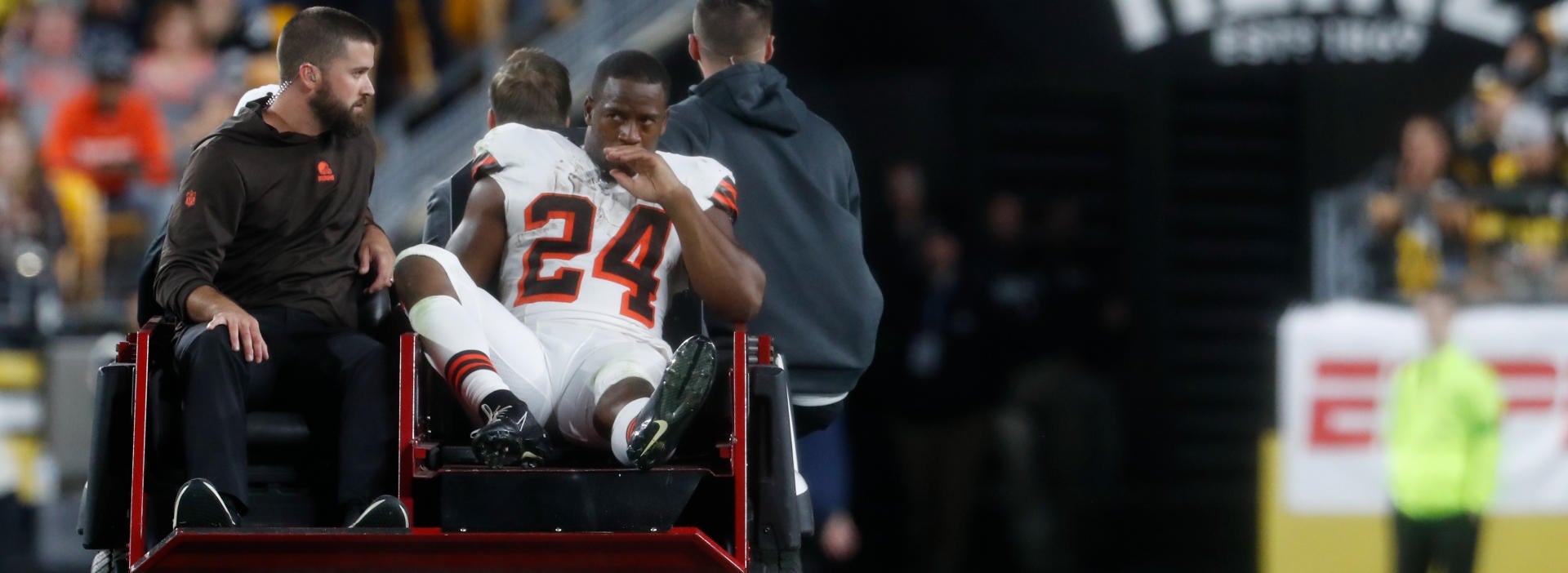 Nick Chubb injury odds fallout: Browns' playoff chances drop nearly 20 percent per proven model with Jerome Ford as new featured back