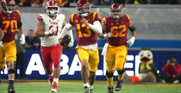 No. 14 Utah vs. No. 18 USC college football odds, trends: Caleb Williams and USC seek to save 2023 Heisman Trophy, playoff hopes