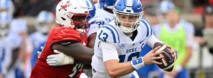 <p>Riley Leonard, Duke quarterback</p>