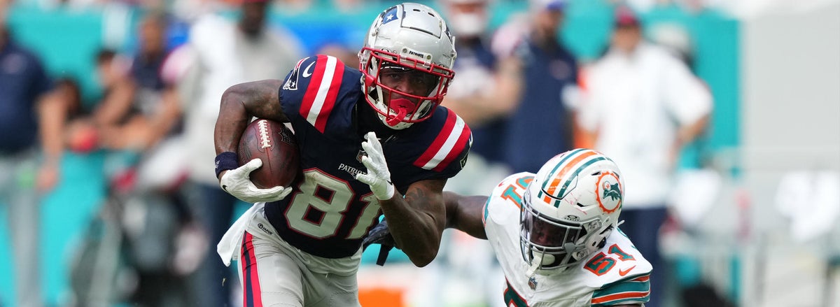 <p>Demario Douglas, New England Patriots</p>