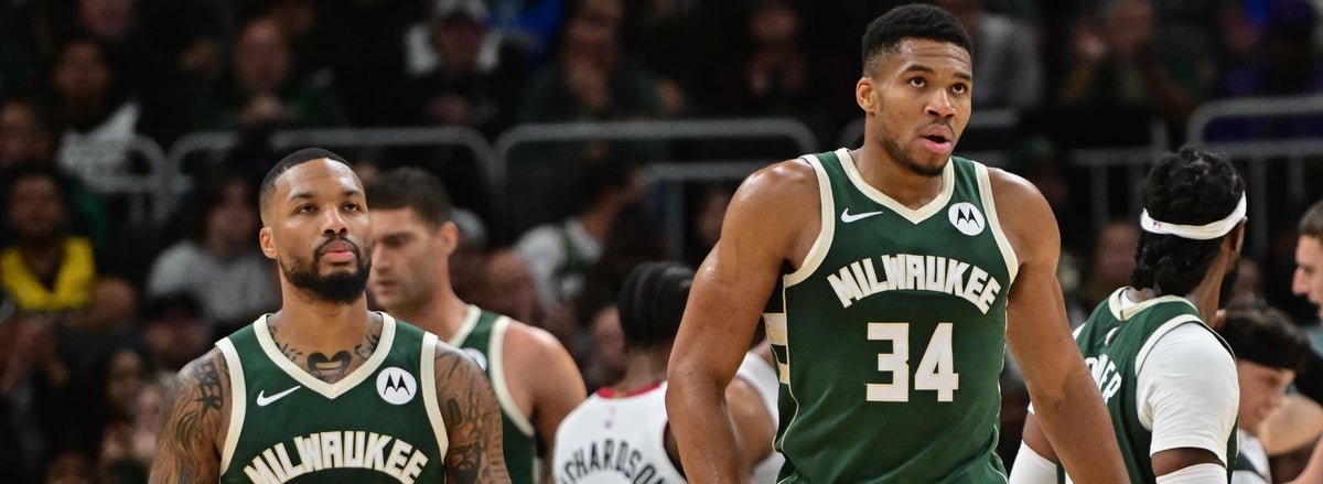 Giannis Antetokounmpo and Damian Lillard