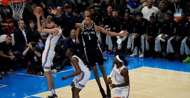 Spurs vs. Thunder Tuesday NBA odds, props: First regular-season matchup between Rookie of the Year favorites Victor Wembanyama, Chet Holmgren