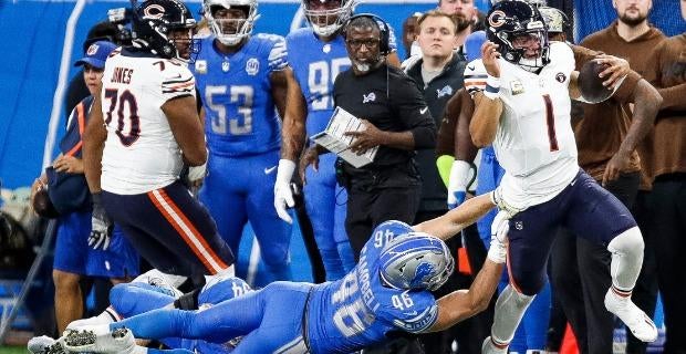 Lions vs. Bears NFL Week 14 odds, props: Justin Fields set at game-high 62.5 rushing yards, and history against Detroit hints at even more