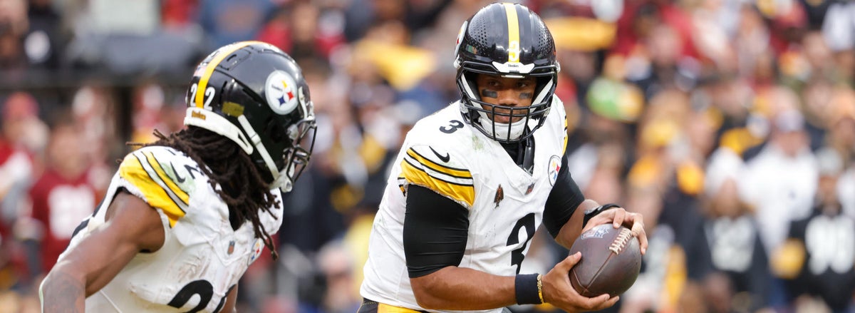 <p>Russell Wilson and Najee Harris, Pittsburgh Steelers</p>