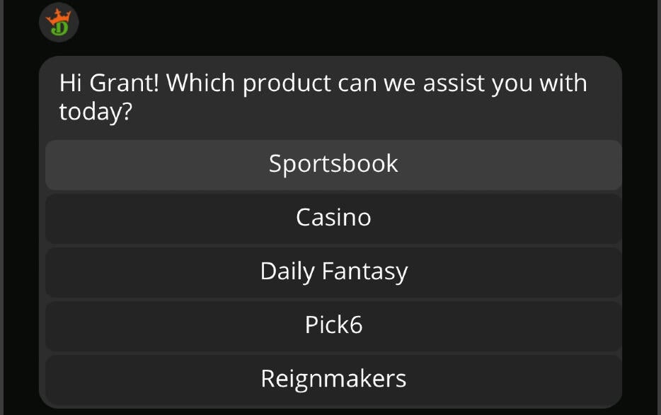 draftkings casino customer support online