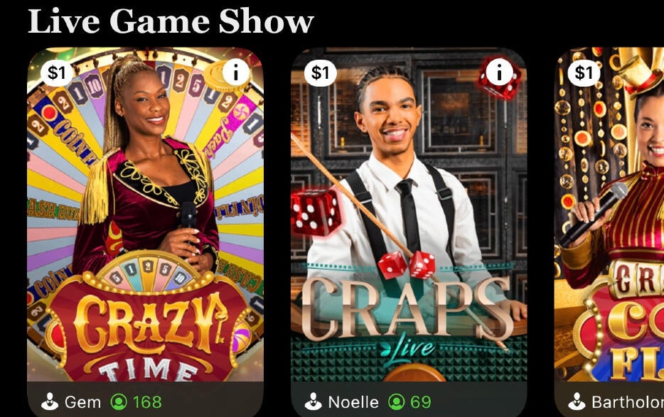 Online live casino