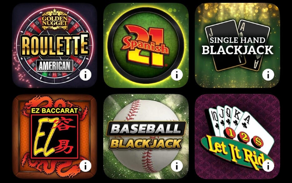 Online roulette game at Golden Nugget Casino