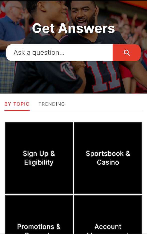 Support options at Fanatics Casino