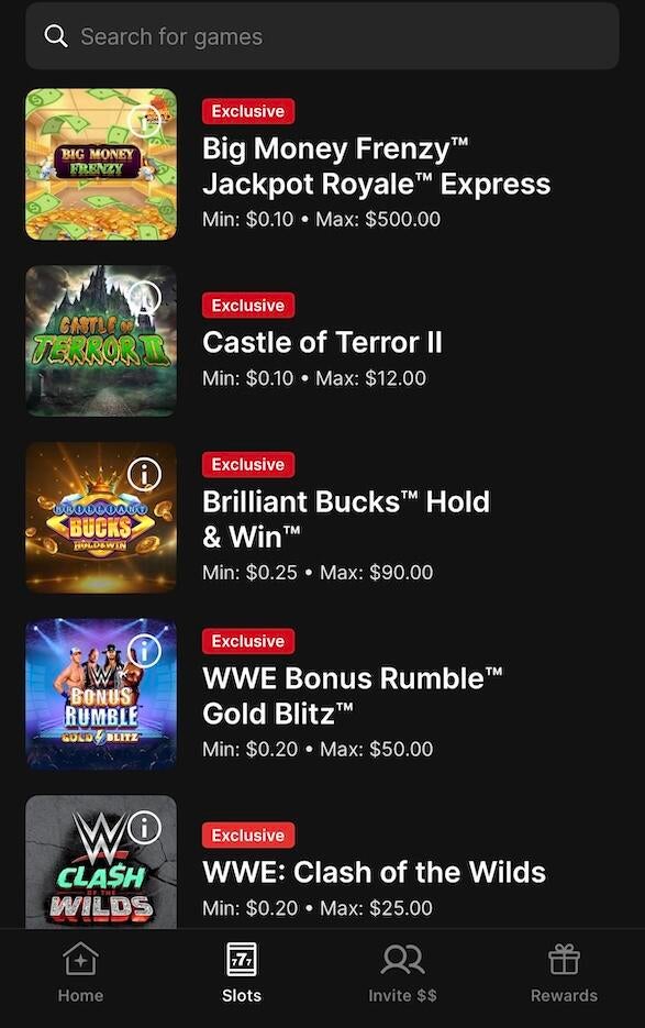 Fanatics Casino popular slots