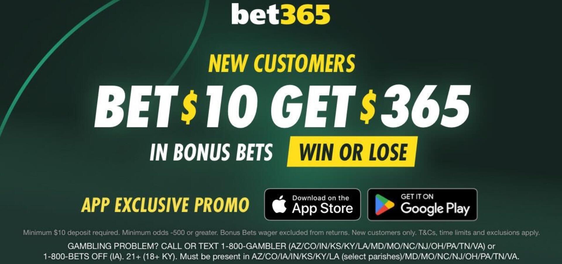 bet365 bonus code SPORTSLINE: Get $365 in bonus bets for 2026 college basketball tournament