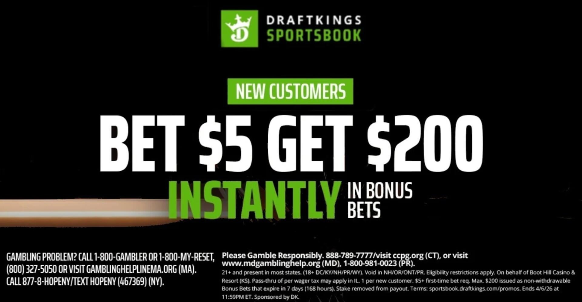 DraftKings promo code: Get $200 in bonus bets for 2026 college basketball tournament