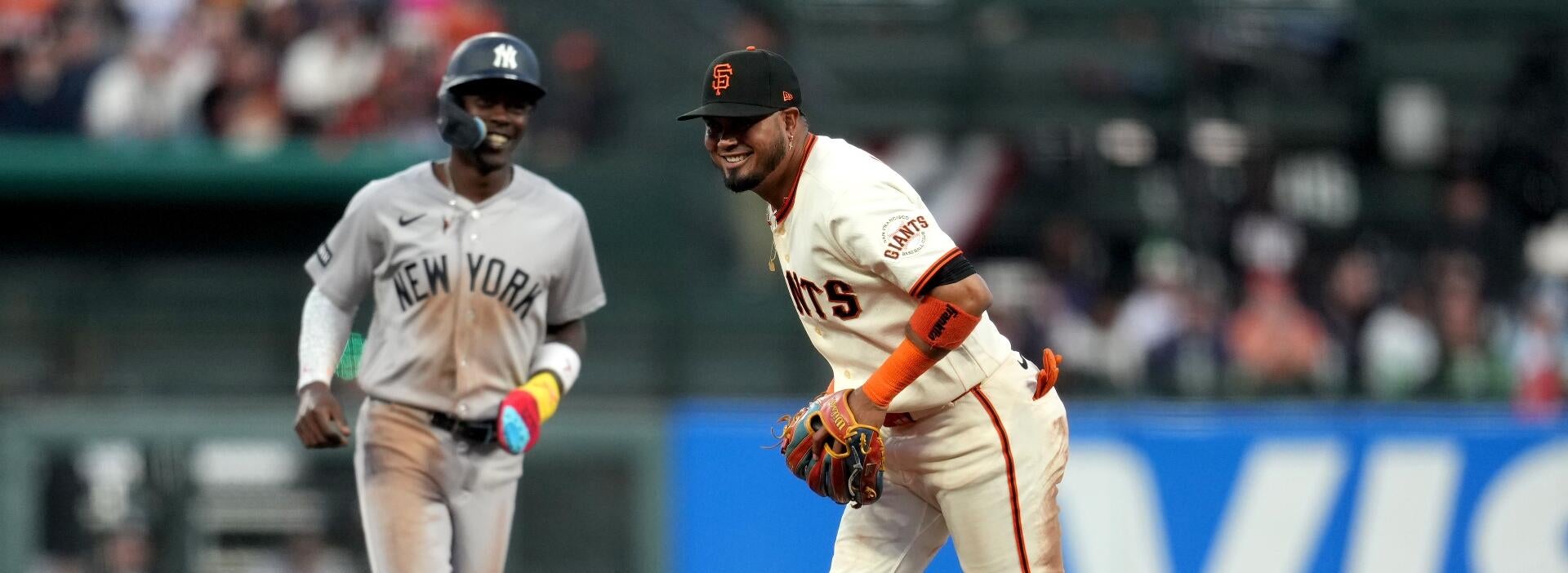 luis-arraez-jazz-chisholm-yankees-giants-imagn-images
