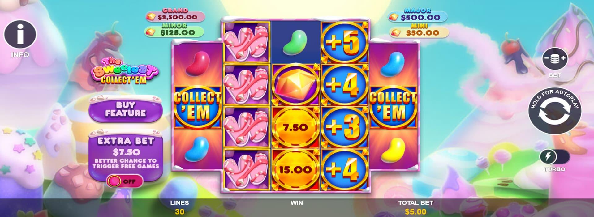 New Play Gun Lake promo code SLINECAS puts The Sweetest Collect 'Em slot in the spotlight