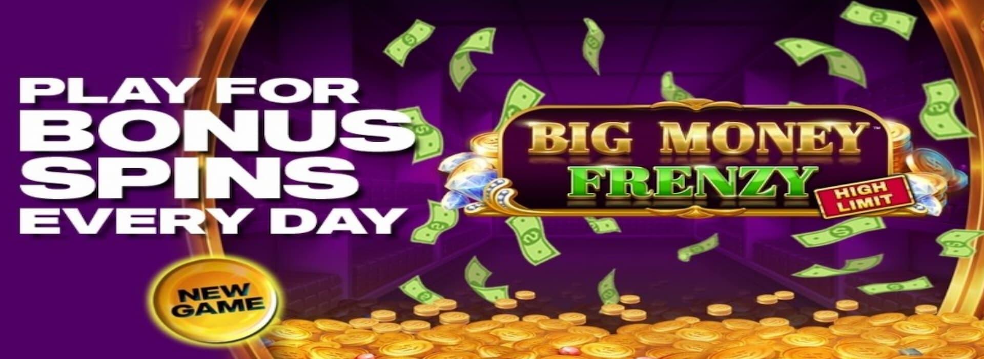 Get 50 bonus spins at Play Gun Lake Casino every day