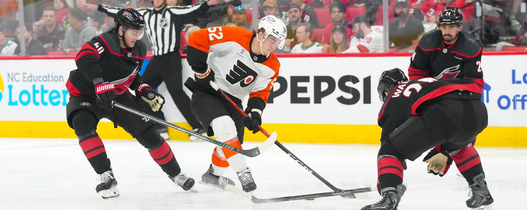 Hurricanes vs. Flyers odds, line: 2026 NHL picks for second-round matchup from proven model