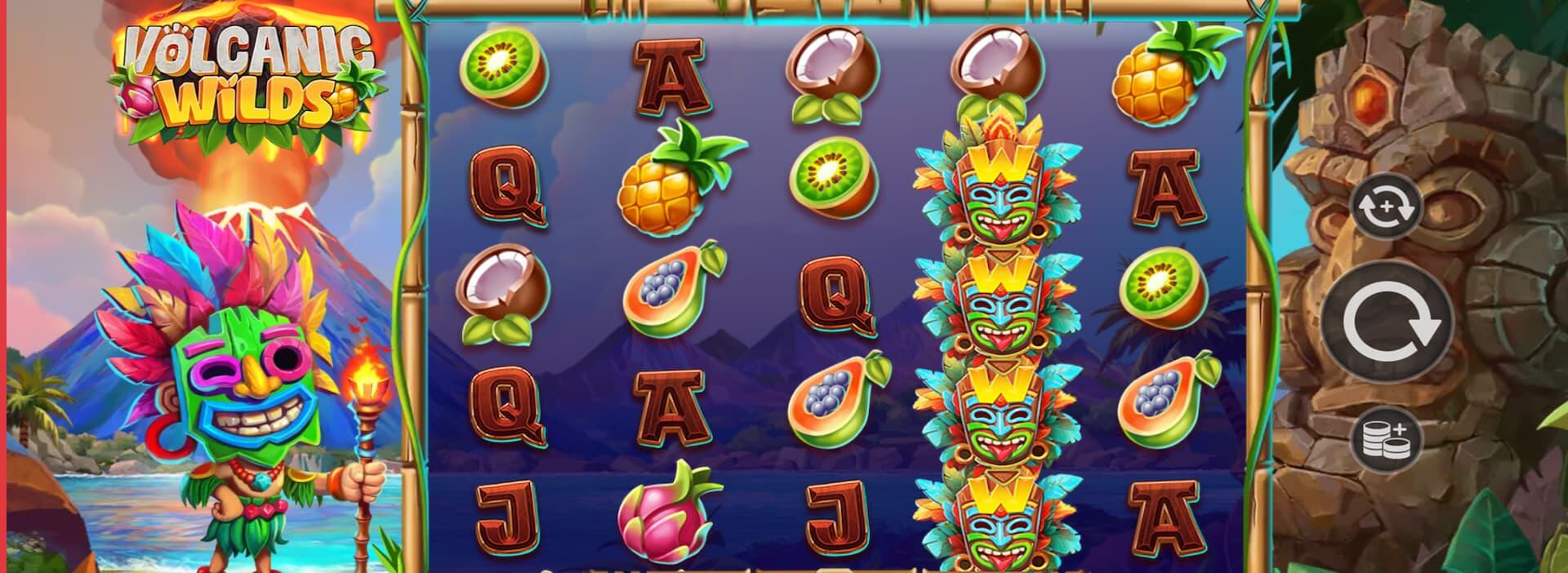 New Play Gun Lake slots: Try Volcanic Wilds with promo code SLINECAS