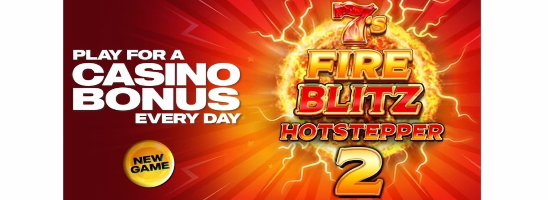 Play Gun Lake Casino offering daily bonuses to 7s Fire Blitz Hot Stepper 2 players