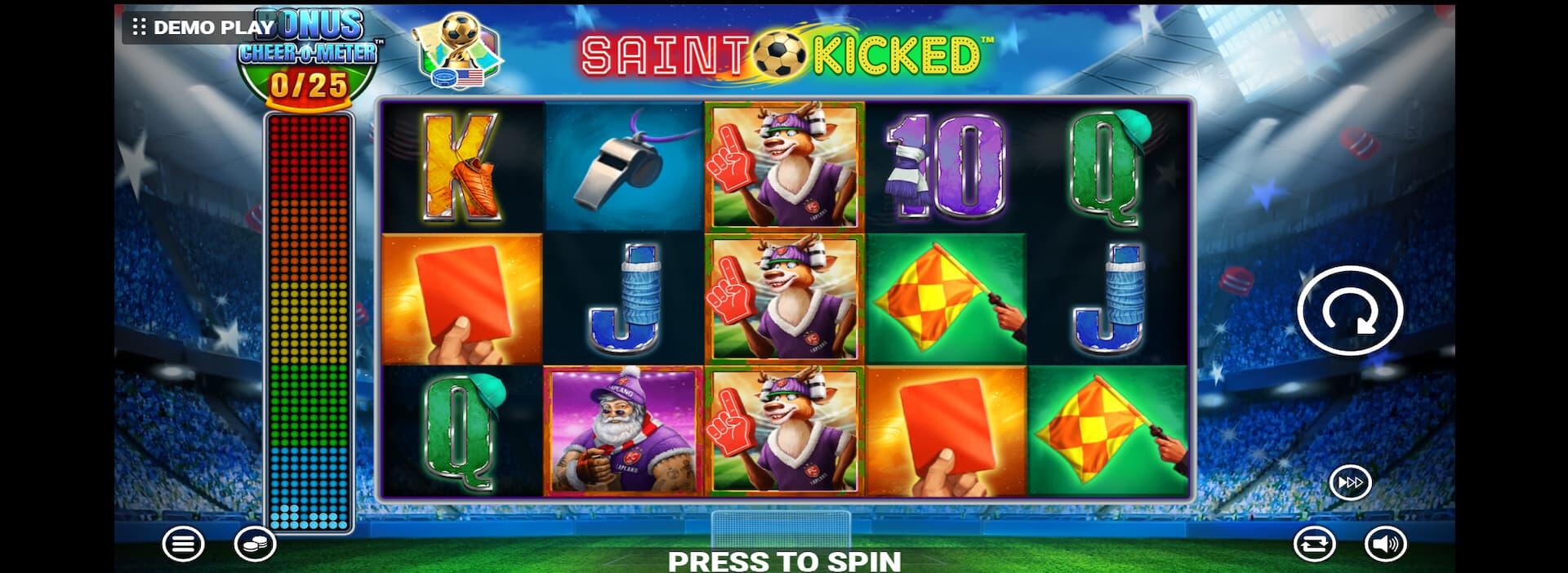 New Play Gun Lake Casino slots: Try Saint Kicked soccer game with promo code SLINECAS