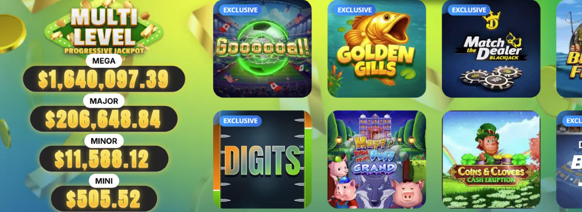 DraftKings Casino sees Mega Jackpot rise to $1.6 million in New Jersey