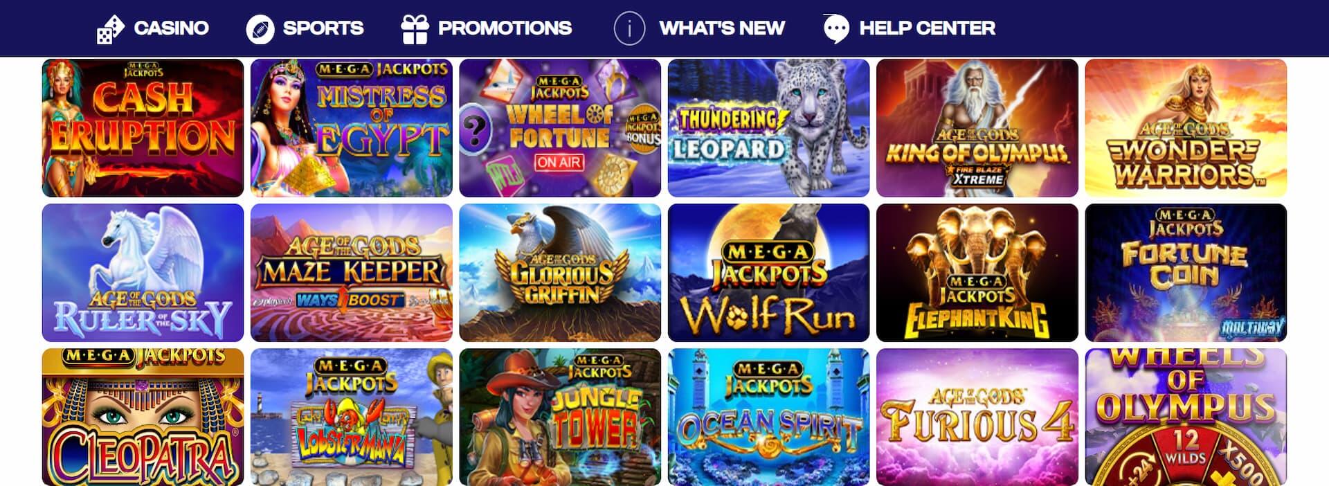 Chase a $521k MegaJackpots at Play Gun Lake Casino with promo code SLINECAS