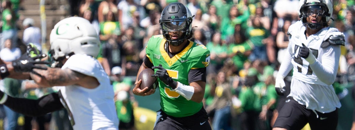 <p>Dante Moore, Oregon Ducks</p>