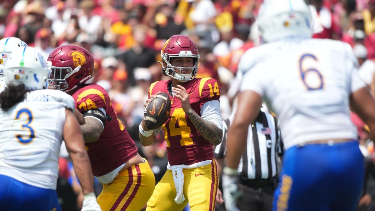 <p>Jayden Maiava, USC</p>