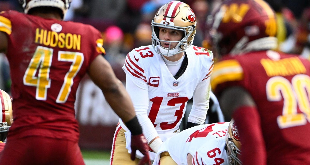 Niners' Brock Purdy vs. Commanders
