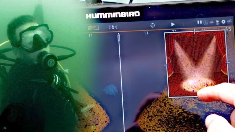 What a Diver Looks Like on Fish Finder Sonar Technologies - Wired2Fish.com